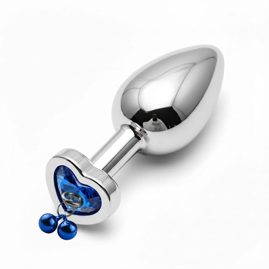 Silver Plug Massager for Unisex to Enjoy Privet Relaxation Blue