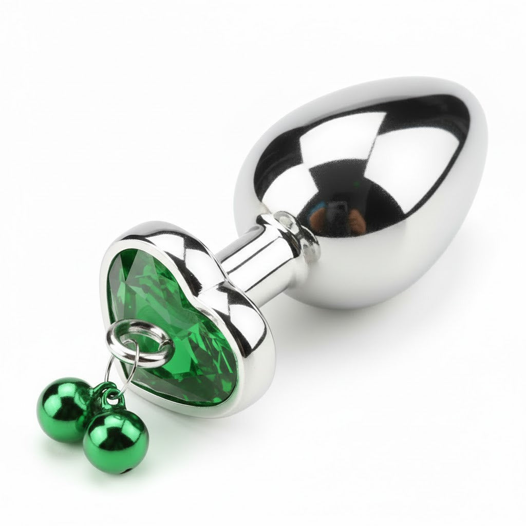 Silver Plug Massager for Unisex to Enjoy Privet Relaxation Green