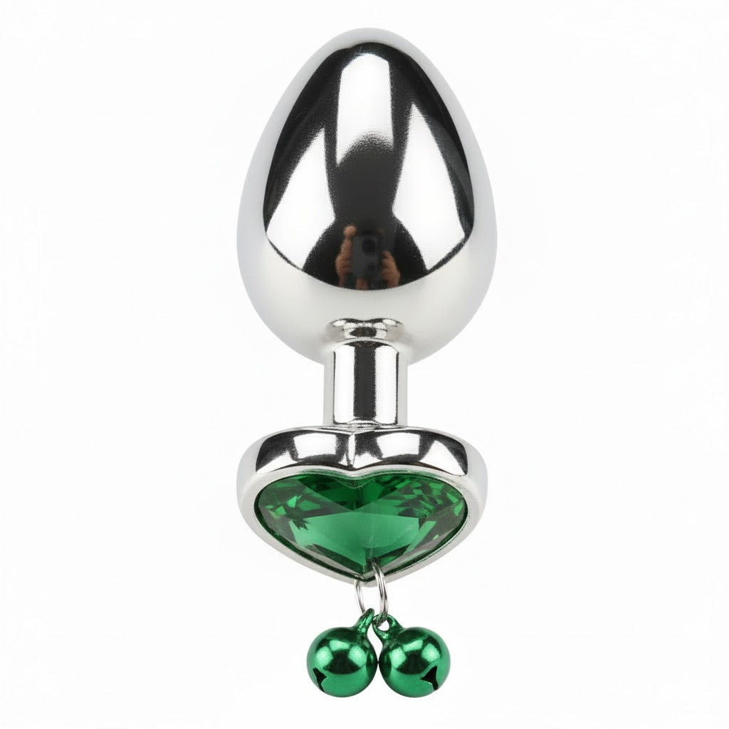 Silver Plug Massager for Unisex to Enjoy Privet Relaxation Green